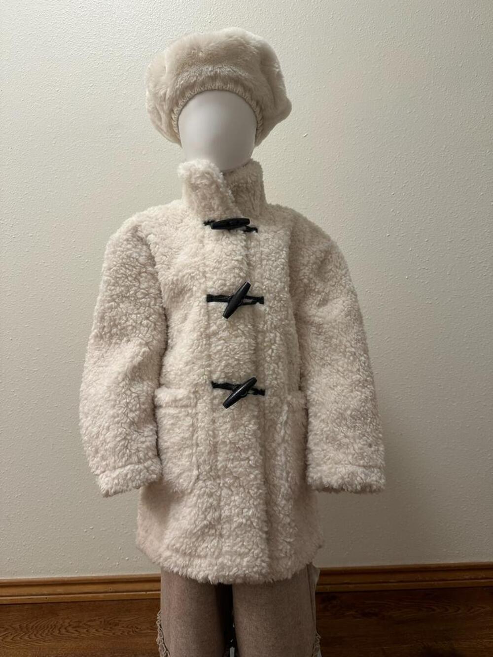 Acara Boutique Cream Teddy Duffle Coat – Kids 4T-5T to 12-14 – NWT